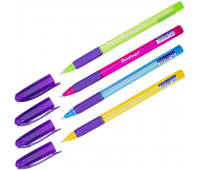 Ручка шариковая Berlingo "Triangle 110 Color" синяя, 0,7мм, грип, корпус ассорти CBp_07115 242245
