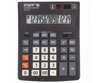 Калькулятор STAFF PLUS настольный STF-333, 14 разрядов, двойное питание, 200x154 мм 250416