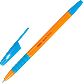 Ручка шариковая неавтоматическая Attache Velex X 0,5мм синяя,манж,ор.корп 1726243