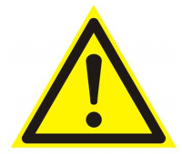 Знак предупреждающий "Внимание" Опасность треуг. 200*200*200мм 610009