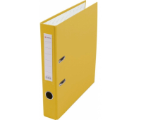 Папка-регистратор 50 мм с арочным механизмом, обложка ПВХ, жёлтая LAMARK AF0601-YL1