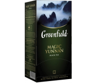 Чай GREENFIELD "Magic Yunnan", черный, 25 пакетиков в конвертах по 2г, ш/к 03561