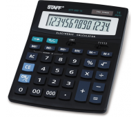 Калькулятор STAFF STF-888-14, 14 разрядов, настольный, двойное питание, 200х150мм, 250182