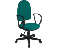 Кресло оператора Helmi HL-M30 "Престиж", ткань зеленая с черным 342082