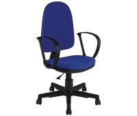 Кресло оператора Helmi HL-M30 "Престиж", ткань синяя с черным 342086