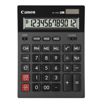 Калькулятор CANON AS-444 HB настольный 12 разрядов, двойное питание, 192*140мм