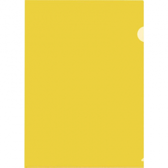 Папка-уголок 180мкм желтая, пластик,  Attache 627970
