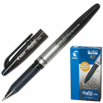 Ручка Пиши-стирай гелевая PILOT BL-FRO-7 "Frixion Pro", толщина письма 0,35мм, черная 141836
